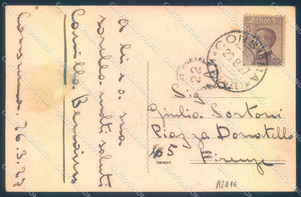 Firenze Consuma cartolina JK0849 – retro