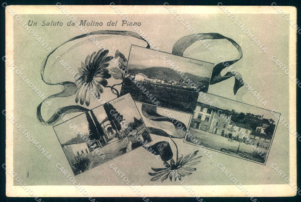 Firenze Molino del Piano Chiesa saluto da cartolina JK0851 – fronte