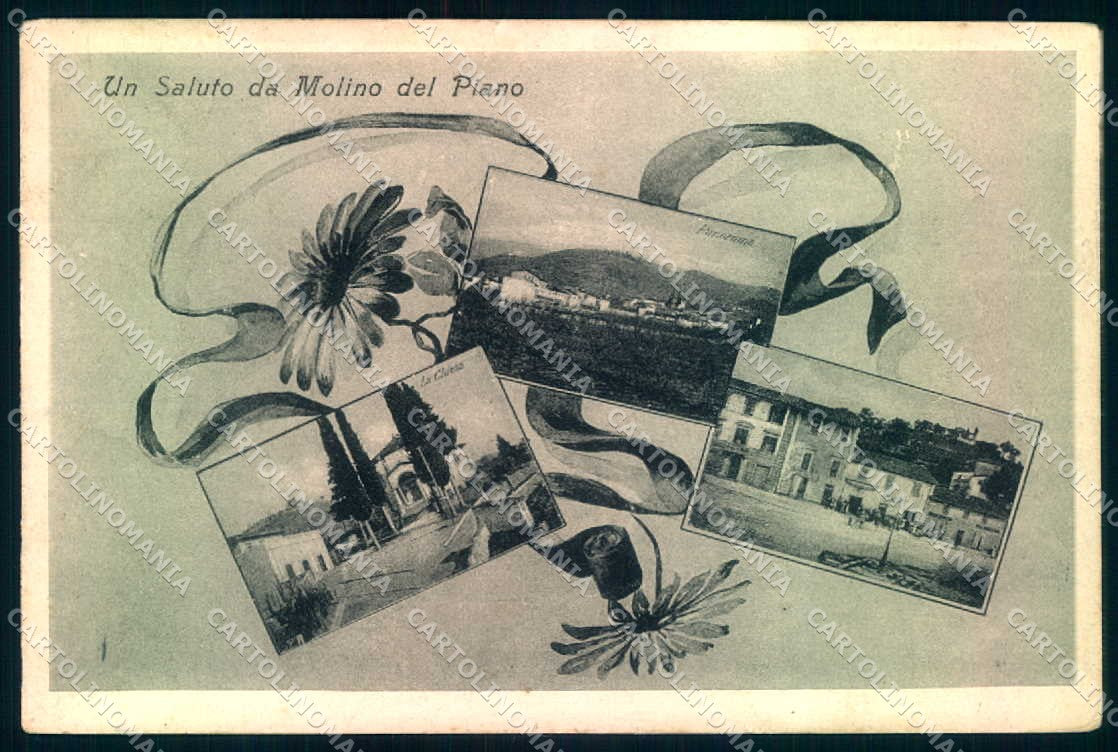 Firenze Molino del Piano Chiesa saluto da cartolina JK0851 – fronte