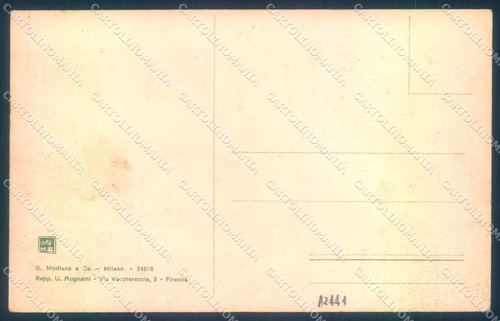 Firenze Molino del Piano Modiano 34898 cartolina JK0855 – retro