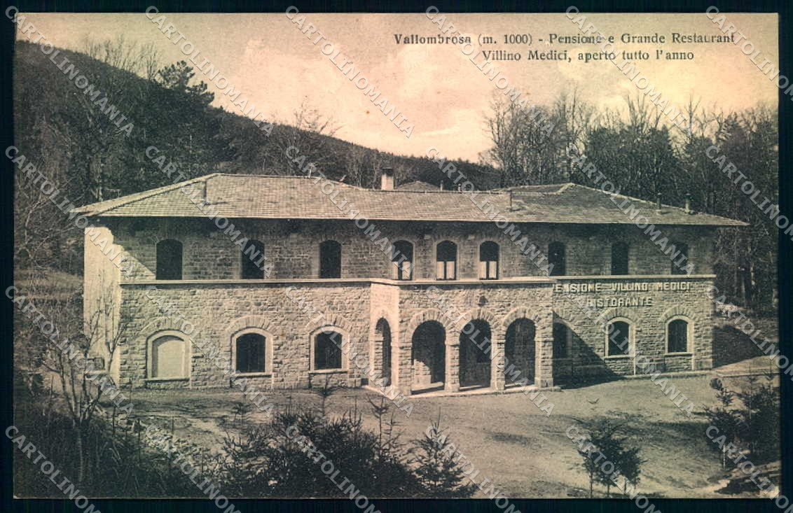 Firenze Vallombrosa Pensione Ristorante Villino Medici cartolina JK0859 – fronte
