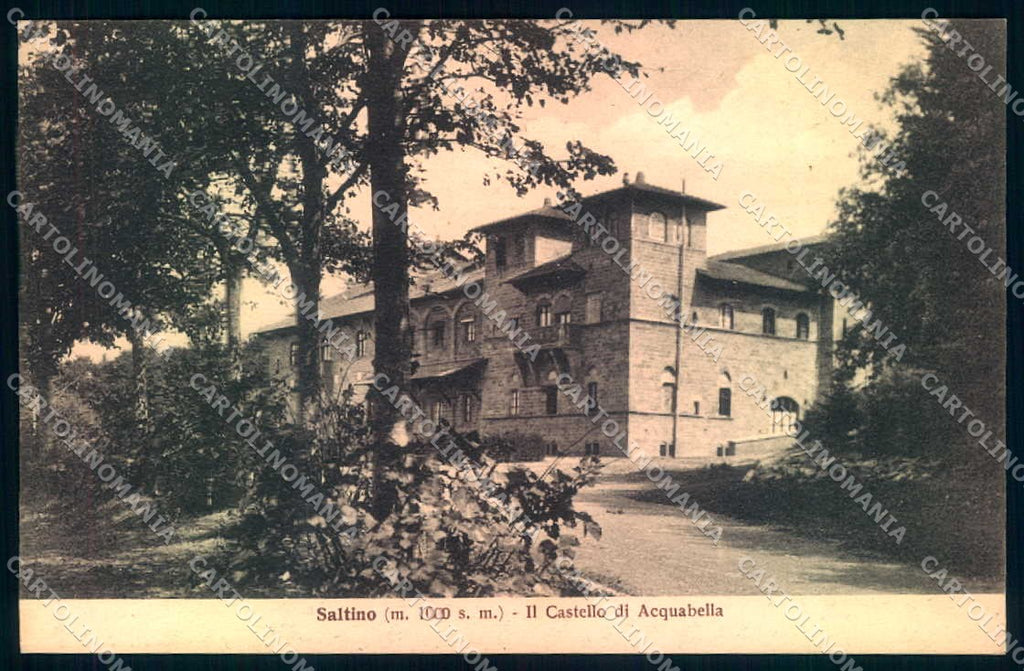 Firenze Vallombrosa Saltino Castello di Acquabella cartolina JK0861 – fronte