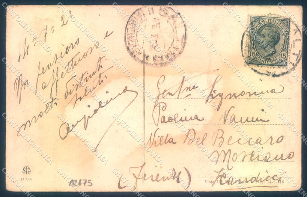 Firenze Vallombrosa Istituto Alterocca 41250 TRACCE UMIDO cartolina JK0864 – retro