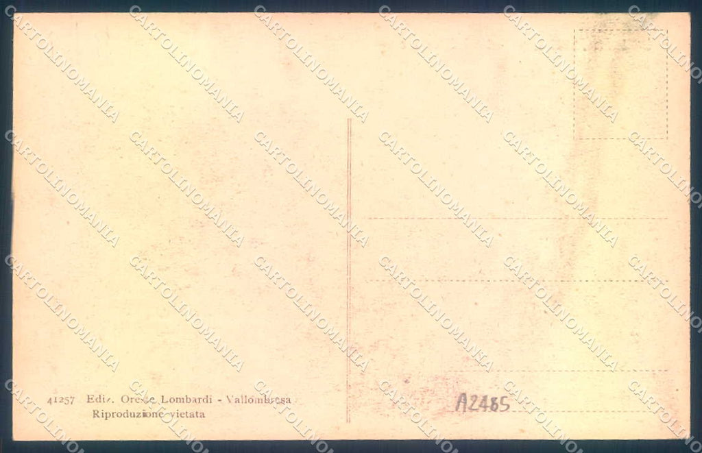 Firenze Vallombrosa Saltino Hotel Belvedere cartolina JK0867 – retro