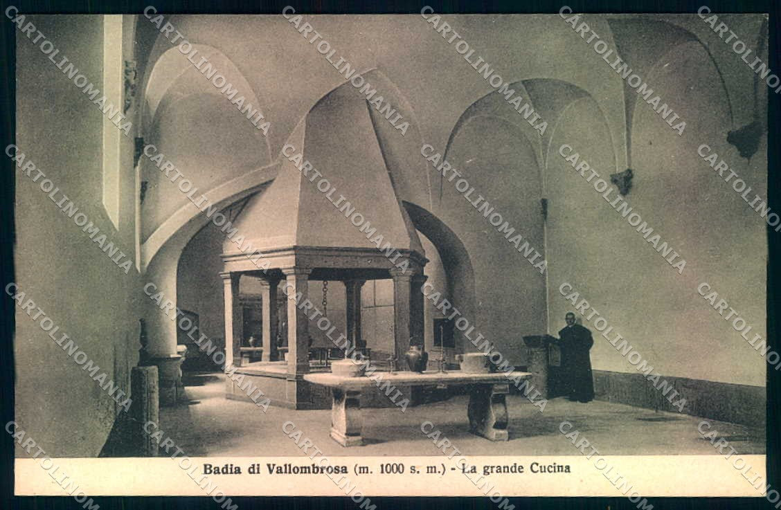 Firenze Badia di Vallombrosa Grande Cucina cartolina JK0869 – fronte