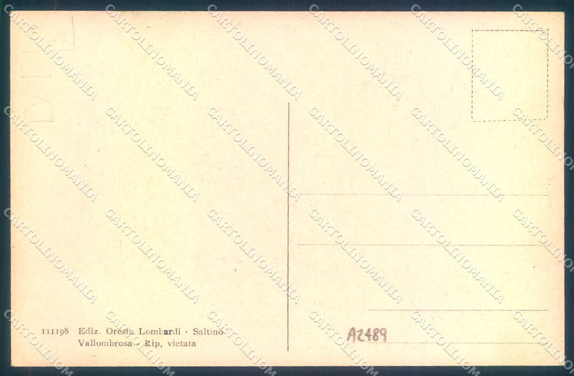 Firenze Badia di Vallombrosa Grande Cucina cartolina JK0869 – retro