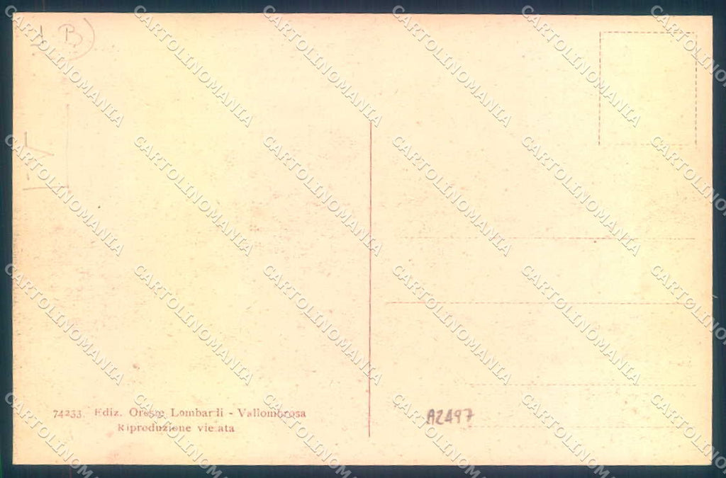 Firenze Vallombrosa Paradisino Istituto Forestale cartolina JK0872 – retro