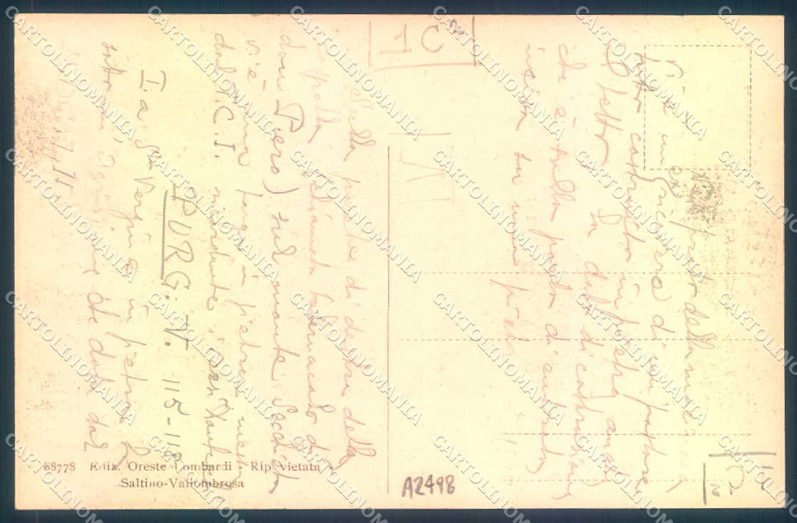 Firenze Vallombrosa Hotel La Foresta cartolina JK0873 – retro