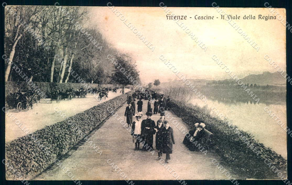 Firenze Cascine Viale della Regina cartolina JK0883 – fronte