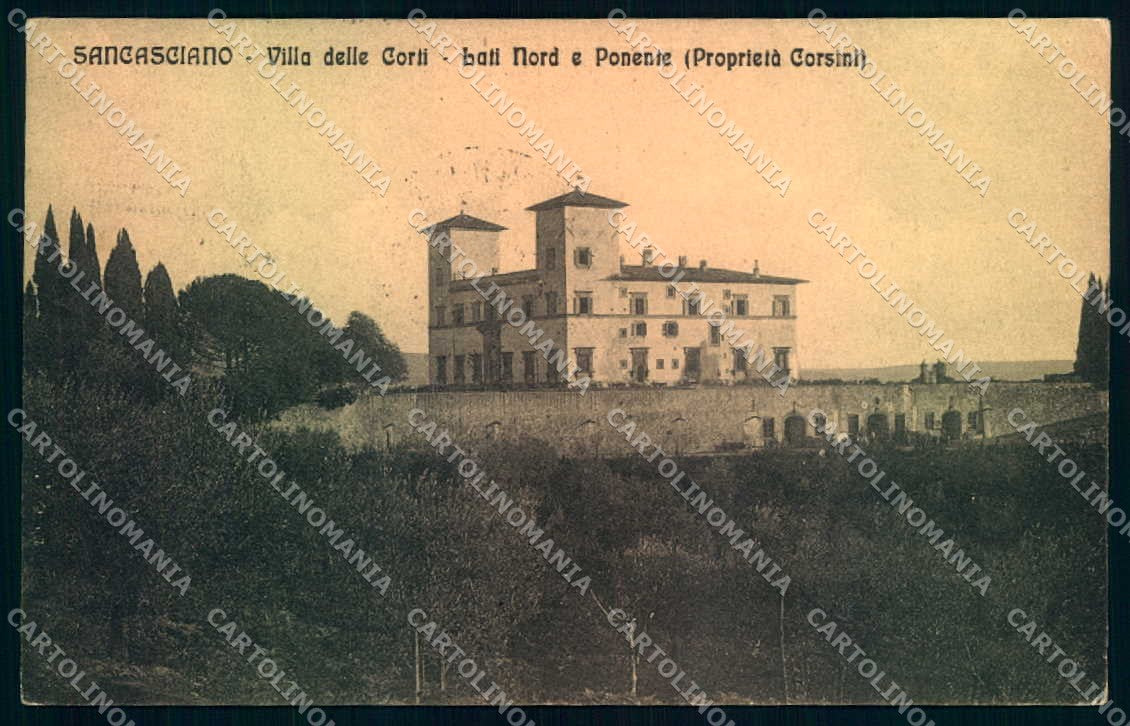 Firenze San Casciano Villa delle Corti cartolina JK0884 – fronte