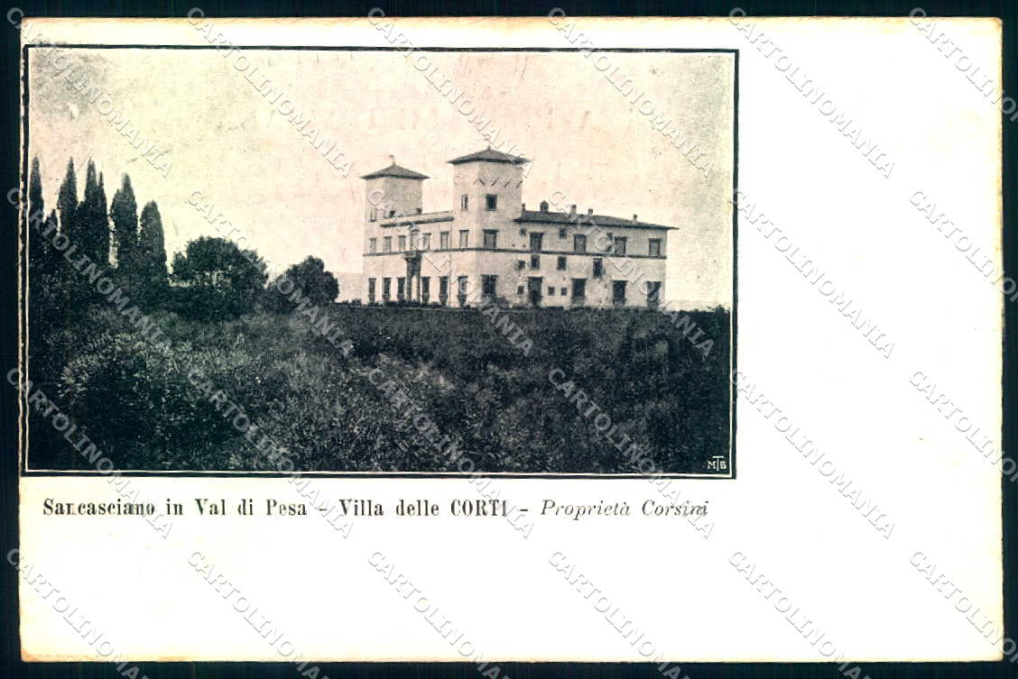 Firenze San Casciano Villa delle Corti cartolina JK0887 – fronte