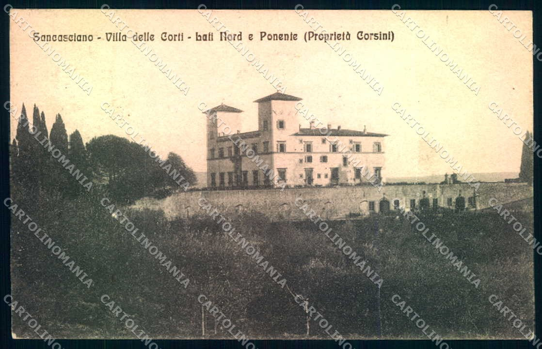 Firenze San Casciano Villa delle Corti cartolina JK0889 – fronte