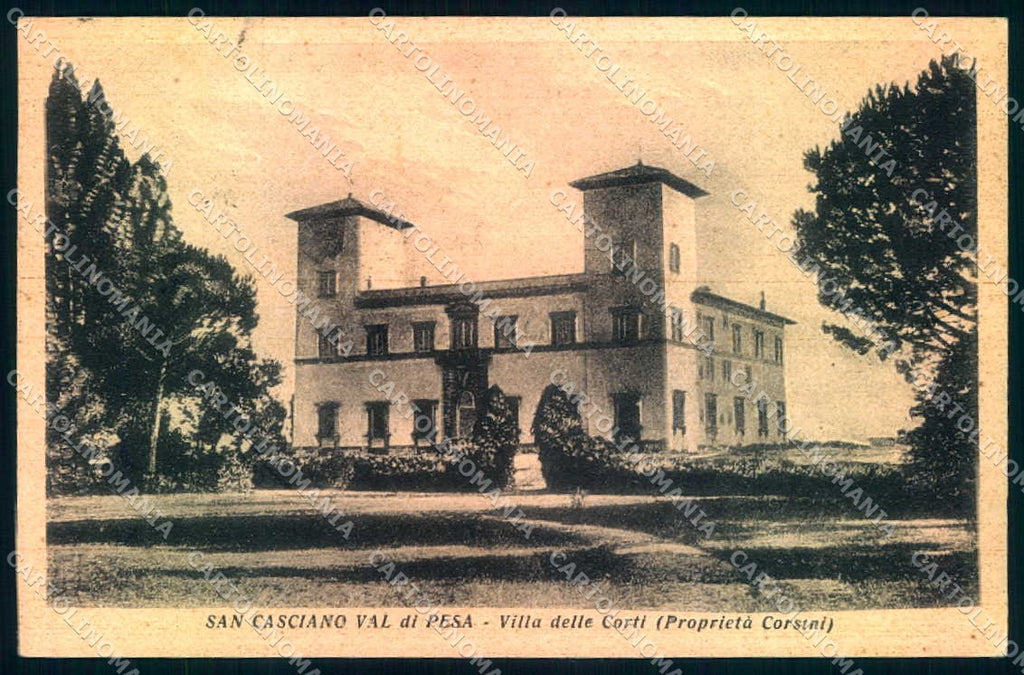Firenze San Casciano Villa delle Corti cartolina JK0890 – fronte
