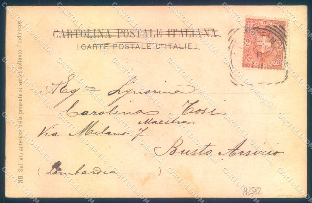 Firenze Fiesole S. Domenico Tram Pineider 11 cartolina JK0892 – retro