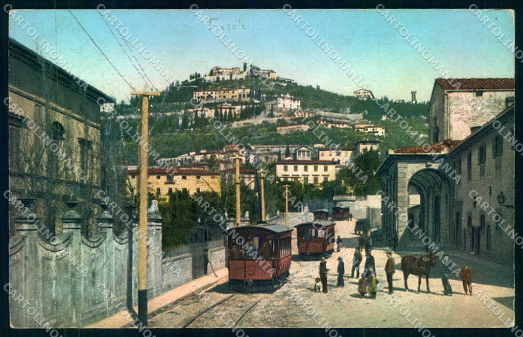 Firenze Fiesole San Domenico Tram cartolina JK0896 – fronte