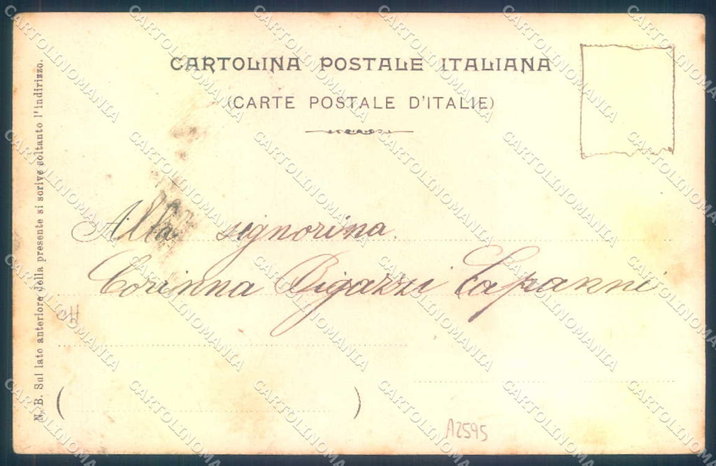 Firenze Fiesole Santuario Madonna del Sasso PIEGA ANGOLO cartolina JK0899 – retro