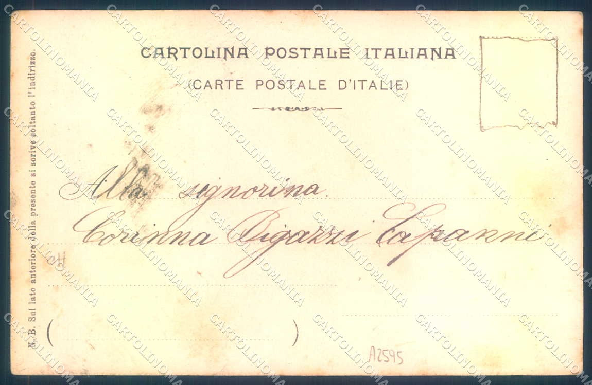 Firenze Fiesole Santuario Madonna del Sasso PIEGA ANGOLO cartolina JK0899 – retro