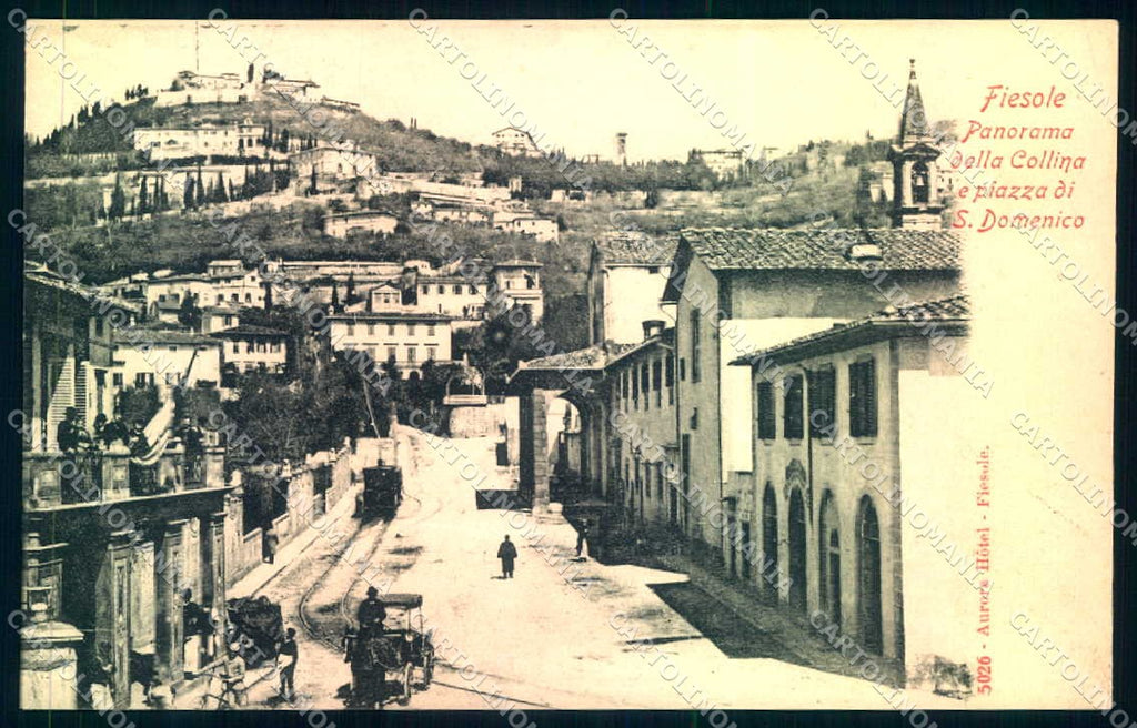 Firenze Fiesole San Domenico Tram cartolina JK0900 – fronte