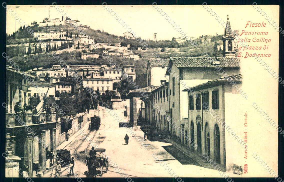 Firenze Fiesole San Domenico Tram cartolina JK0900 – fronte