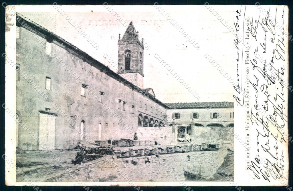 Firenze Fiesole Santuario Madonna del Sasso PIEGHINA cartolina JK0901 – fronte