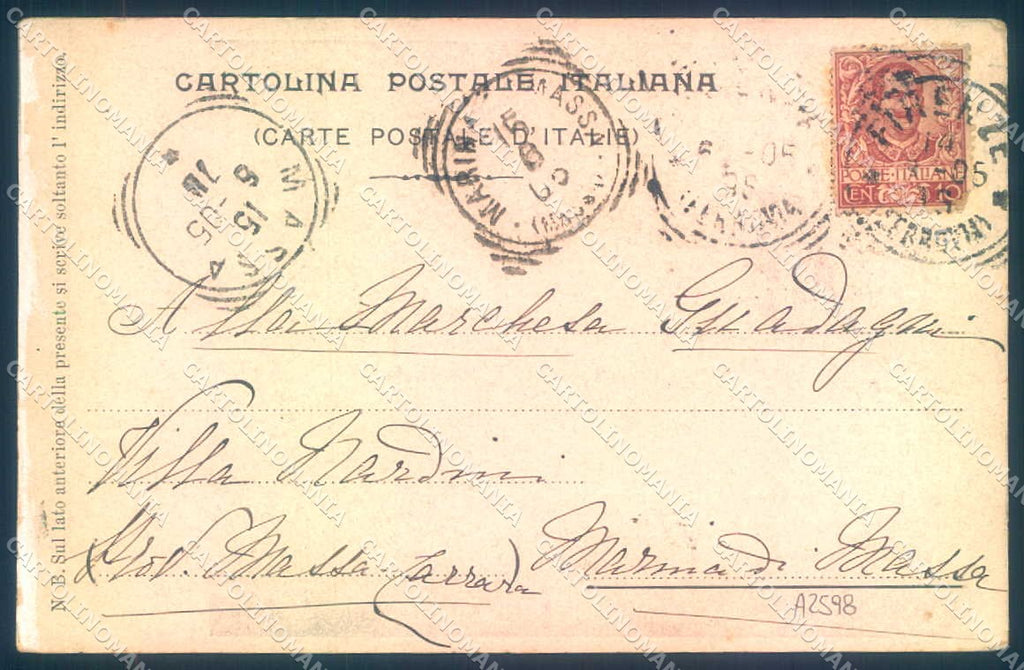 Firenze Fiesole Santuario Madonna del Sasso PIEGHINA cartolina JK0901 – retro