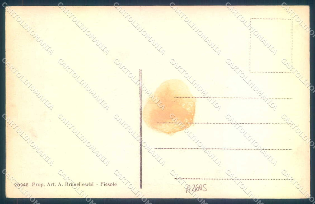 Firenze Fiesole cartolina JK0907 – retro