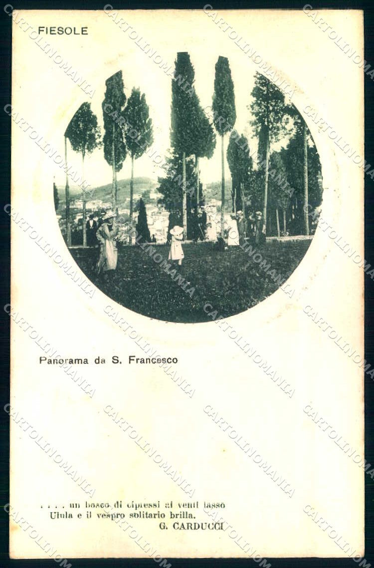Firenze Fiesole Carducci cartolina JK0908 – fronte