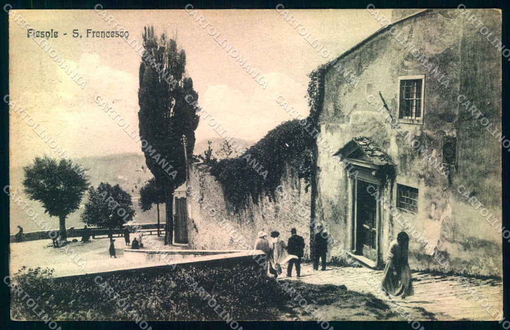 Firenze Fiesole San Francesco Alterocca 88963 PIEGA ANGOLO cartolina JK0909 – fronte