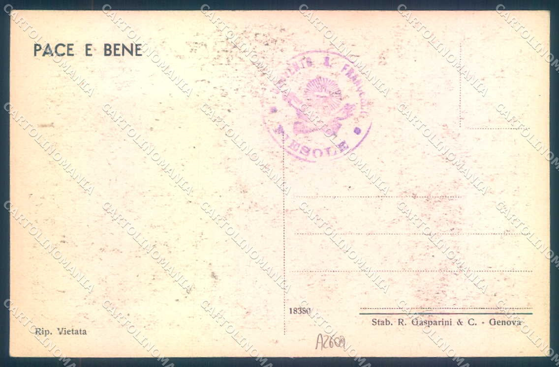 Firenze Fiesole San Francesco Refettorio cartolina JK0911 – retro