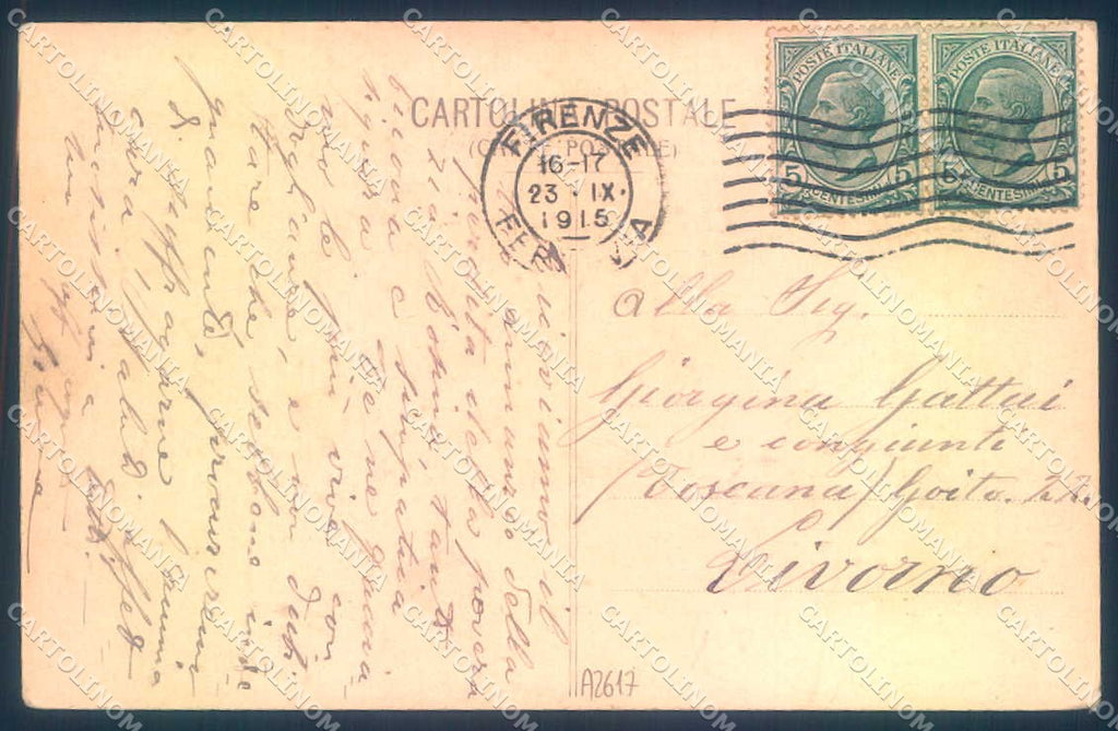 Firenze Fiesole Borg'Unto cartolina JK0918 – retro