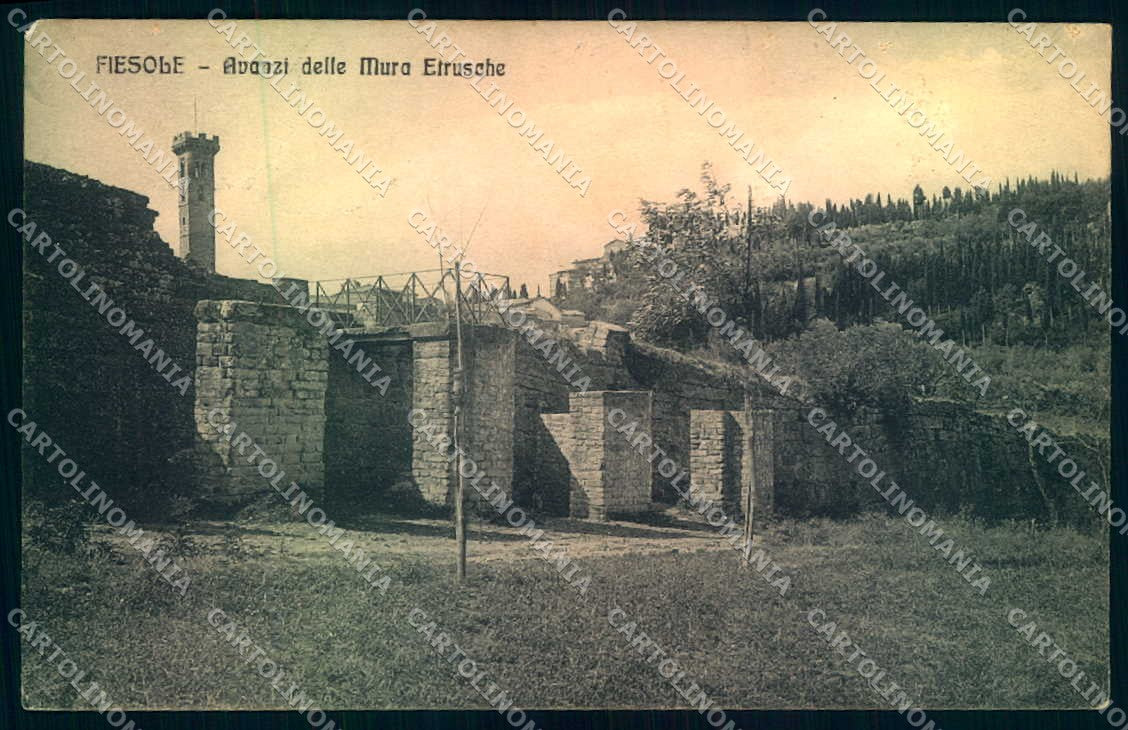 Firenze Fiesole Mura Etrusche cartolina JK0920 – fronte