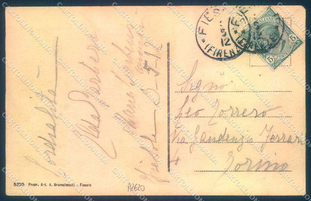 Firenze Fiesole Mura Etrusche cartolina JK0920 – retro