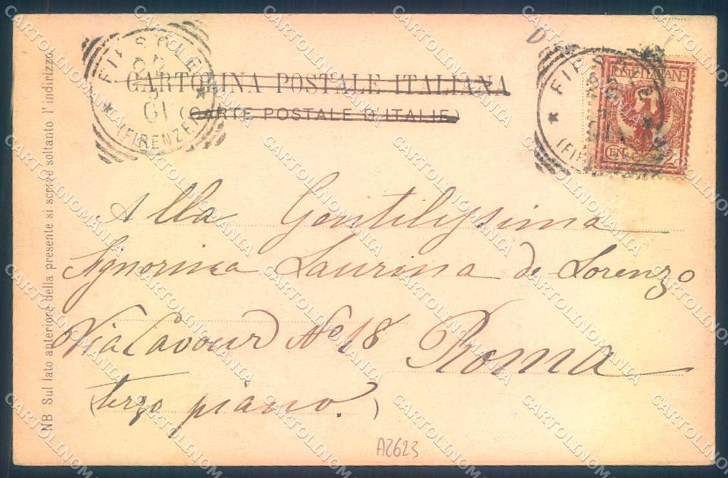 Firenze Fiesole San Domenico Tram Pineider 572 cartolina JK0923 – retro