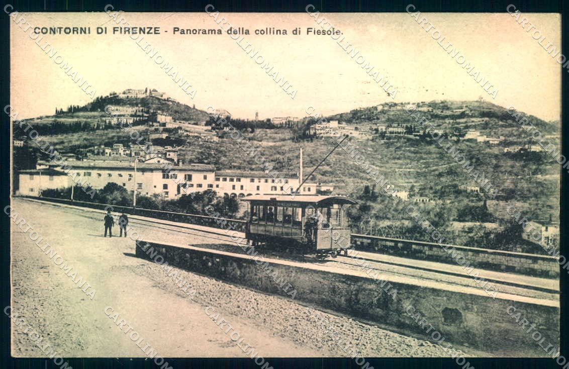 Firenze Fiesole Tram cartolina JK0930 – fronte