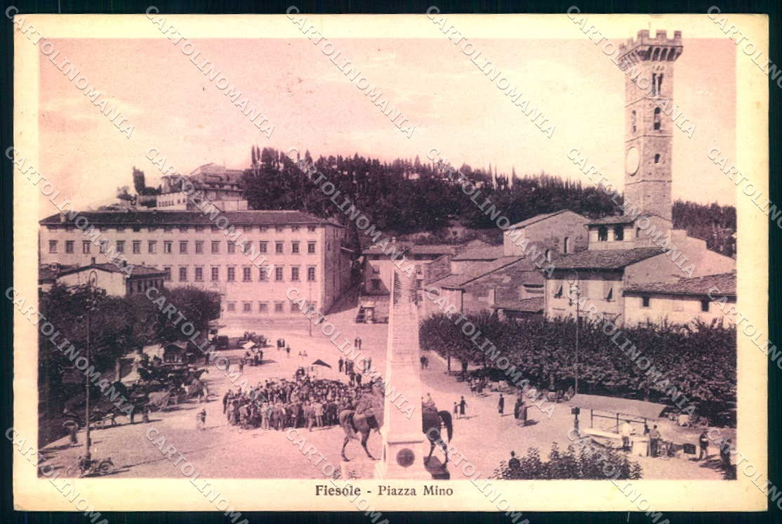 Firenze Fiesole Monumento Piazza Mino Alterocca 104966 cartolina JK0934 – fronte