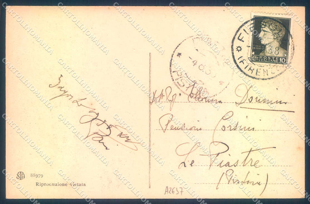 Firenze Fiesole San Francesco Alterocca 88979 cartolina JK0935 – retro
