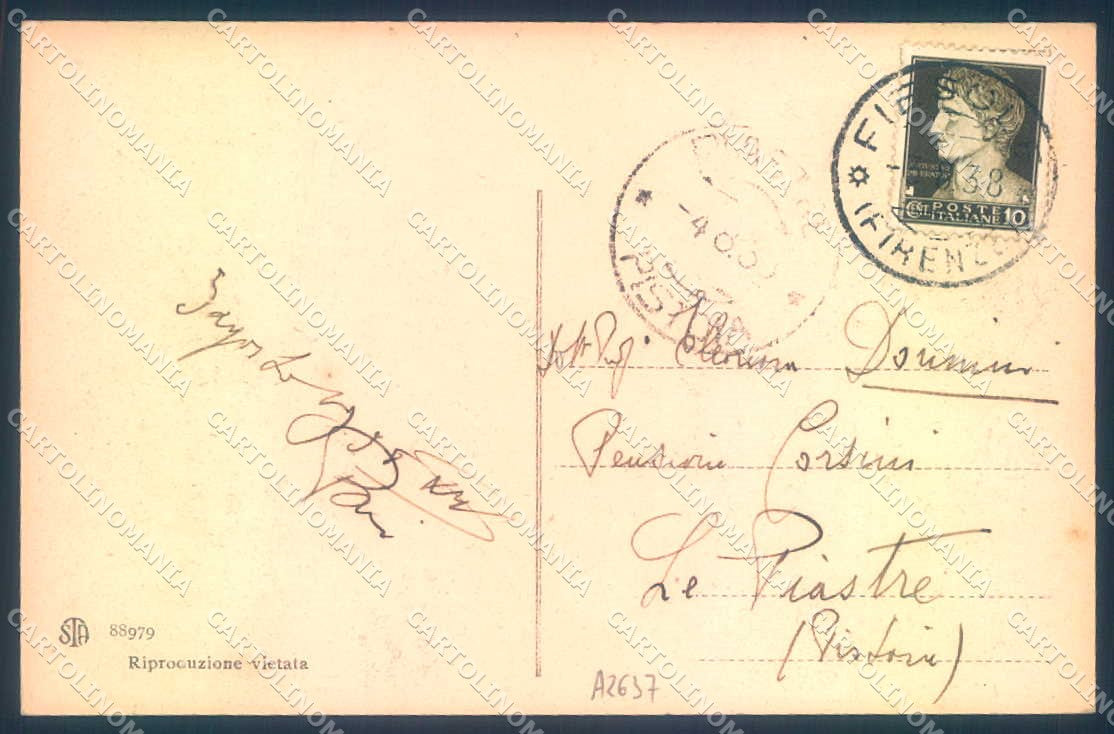 Firenze Fiesole San Francesco Alterocca 88979 cartolina JK0935 – retro