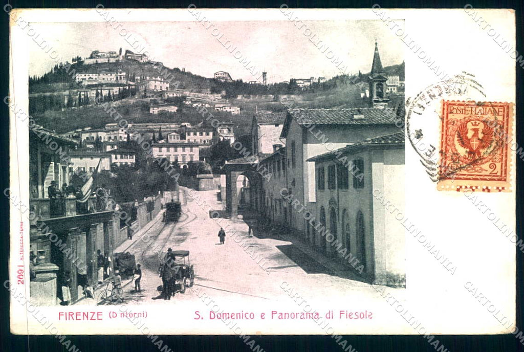 Firenze Fiesole San Domenico Tram Alterocca 2691 cartolina JK0942 – fronte