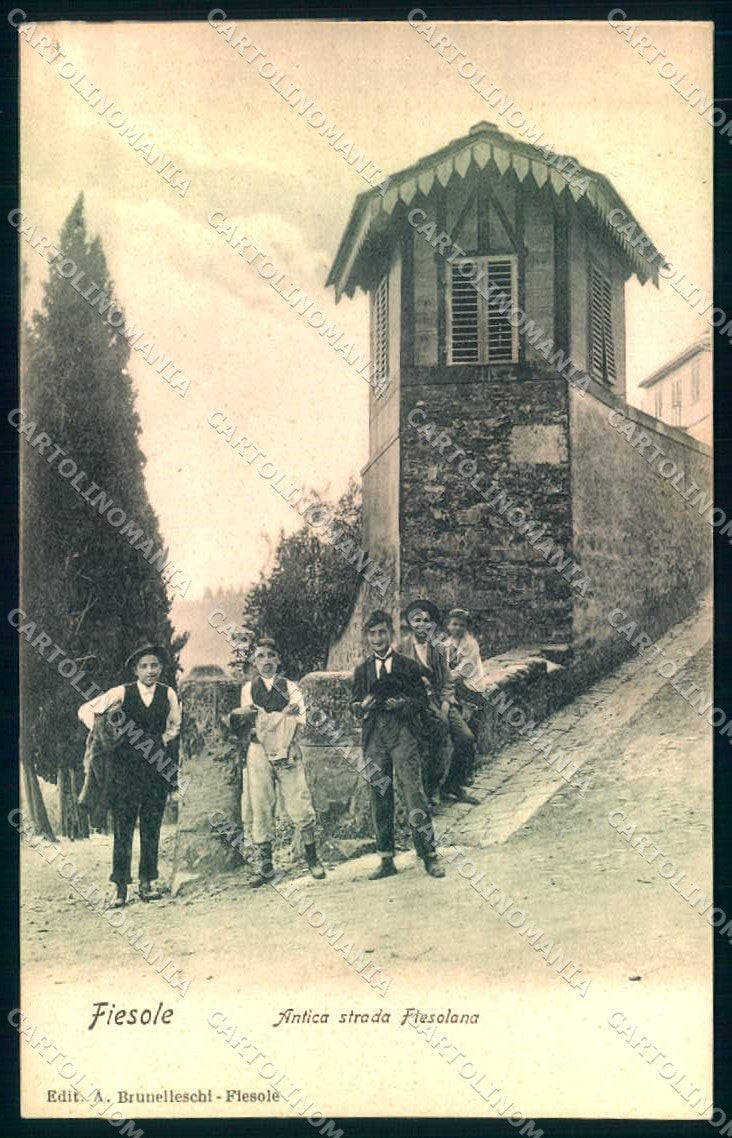 Firenze Fiesole Antica Strada cartolina JK0943 – fronte