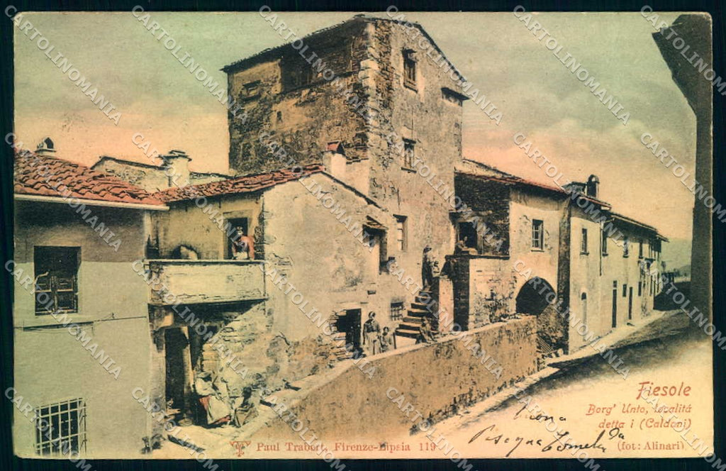 Firenze Fiesole Borg'Unto Trabert 119 cartolina JK0947 – fronte