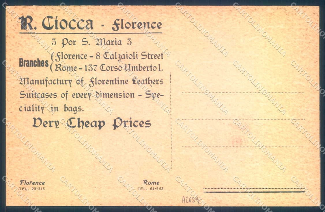 Firenze Fiesole cartolina JK0949 – retro