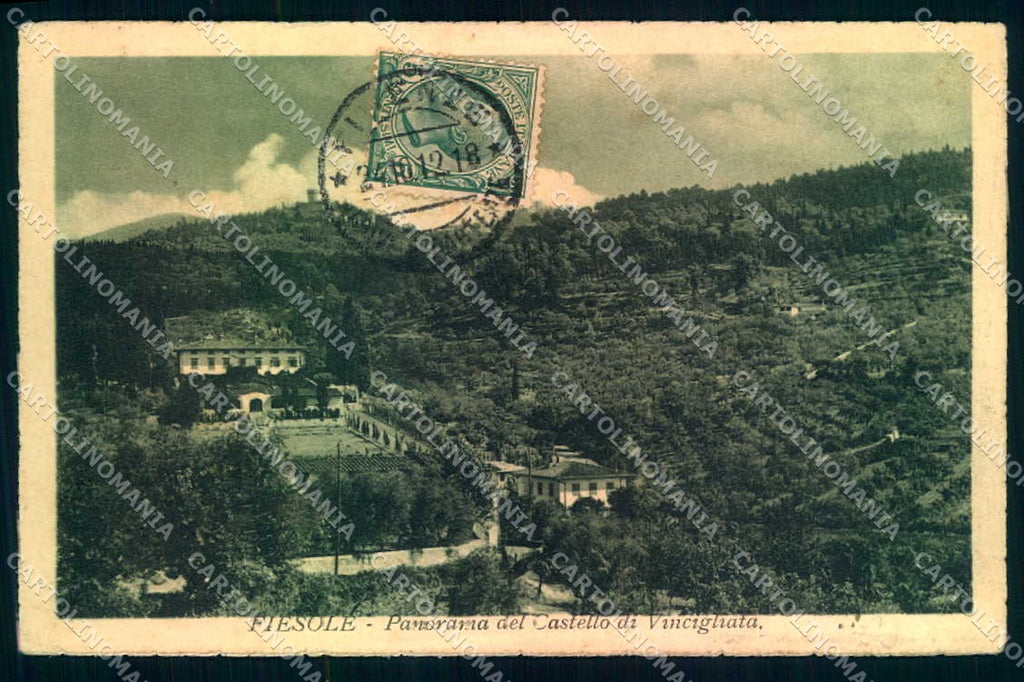 Firenze Fiesole Castello Vincigliata Brunner 15216 cartolina JK0952 – fronte