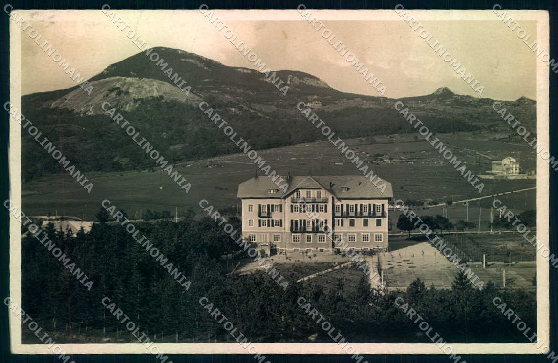 L'Aquila Roccaraso Grande Albergo Savoia PIEGA Foto cartolina  JK0969 – fronte