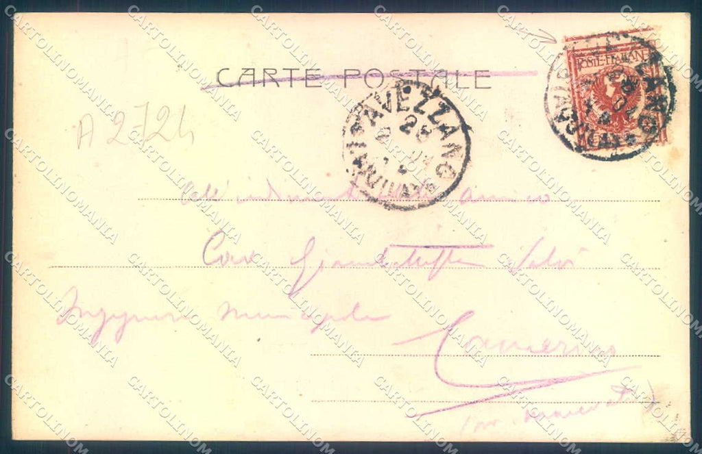 L'Aquila Avezzano Emissario Fucino Alterocca 1312 cartolina JK0979 – retro
