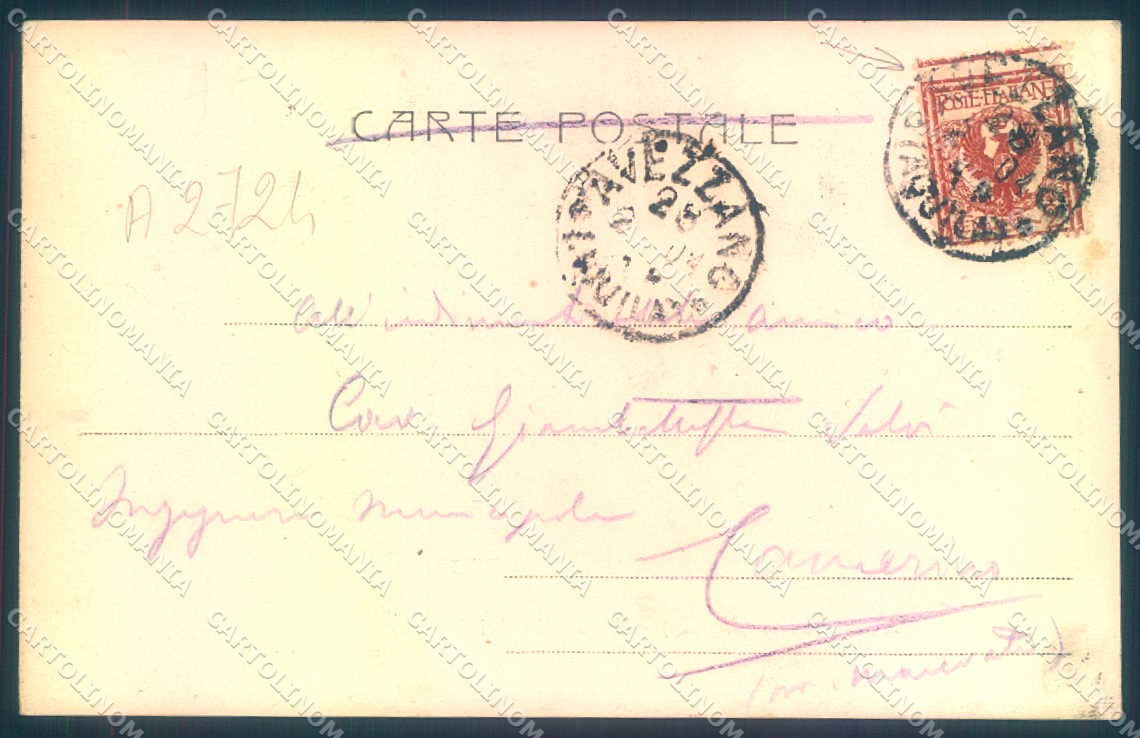 L'Aquila Avezzano Emissario Fucino Alterocca 1312 cartolina JK0979 – retro