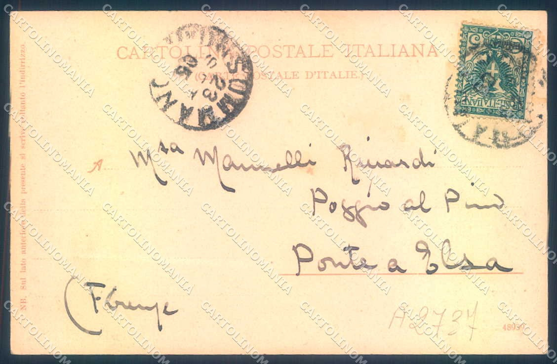 Pistoia Monsummano Grotta Giusti cartolina JK0983 – retro