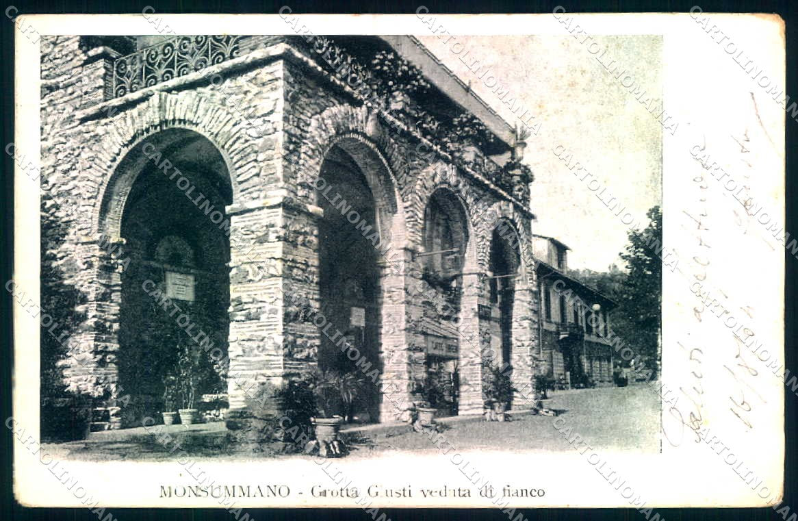 Pistoia Monsummano Grotta Giusti cartolina JK0985 – fronte