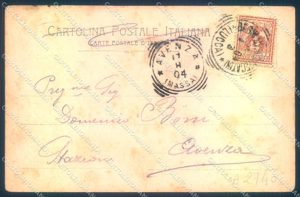 Pistoia Monsummano Grotta Giusti cartolina JK0985 – retro