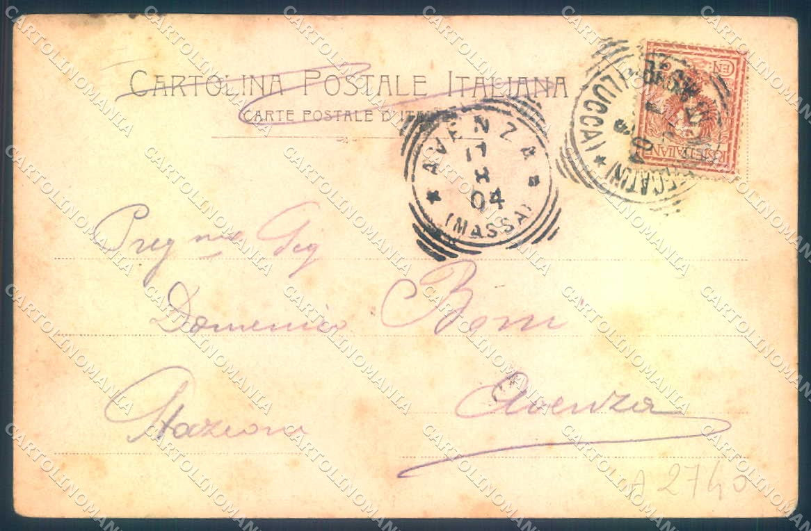 Pistoia Monsummano Grotta Giusti cartolina JK0985 – retro