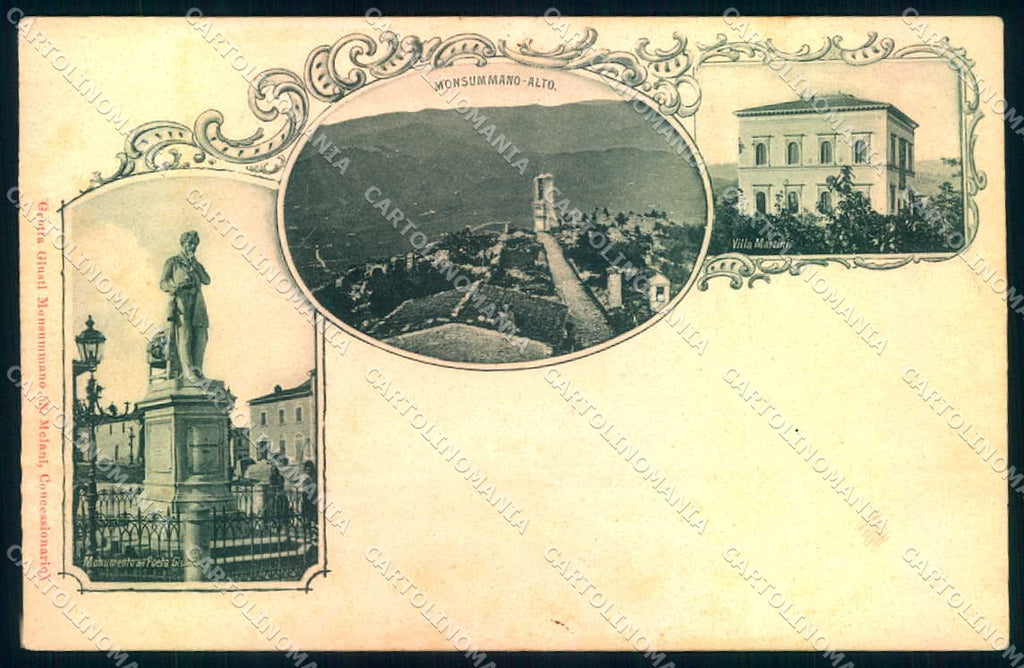 Pistoia Monsummano Monumento Poeta Giusti cartolina JK0987 – fronte